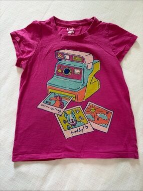 Hatley Bright Magenta Girls' Camera & Photo Graphic Tee